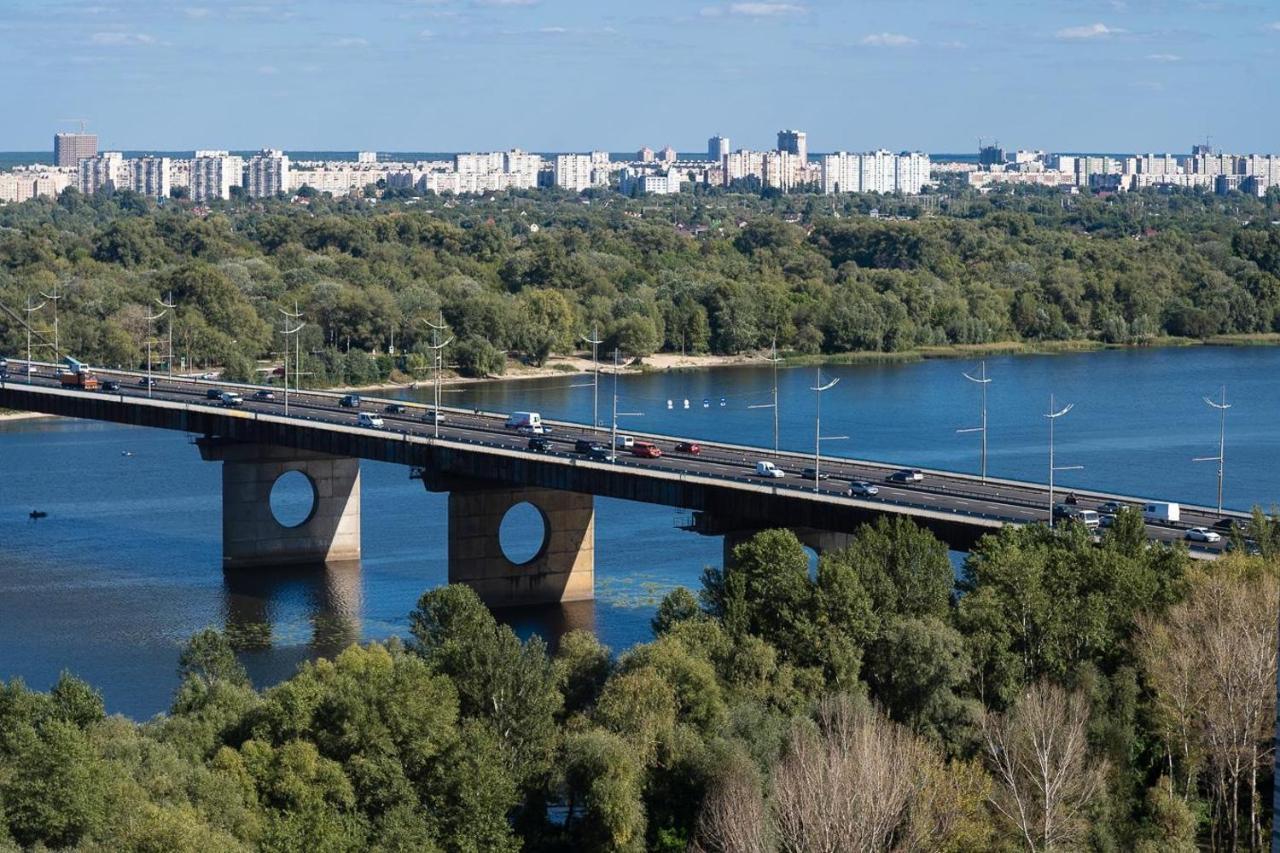Exquisite Panoramic Views Apartment Dnipro Embankment Kiev Dış mekan fotoğraf